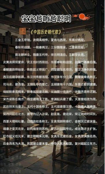 历史入门歌诀大全_如何快速背朝代顺序