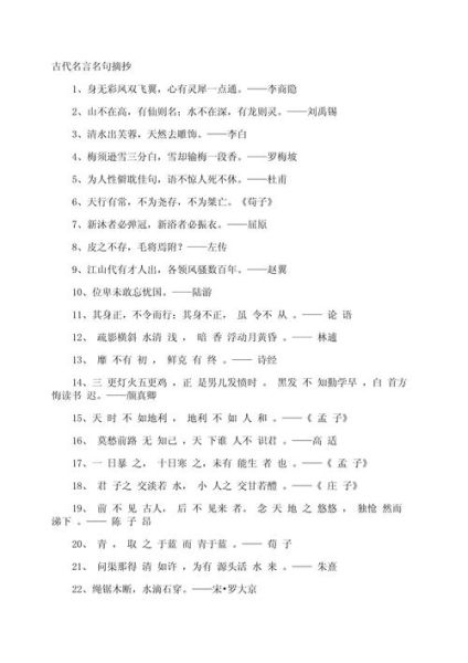 历史格言名句大全_如何运用