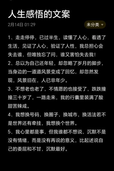 人生文案怎么写_生活感悟如何表达