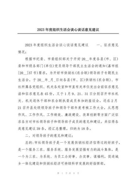 组织生活会提建议怎么写_组织生活会建议有哪些