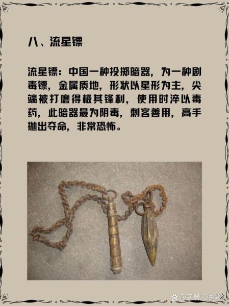 古代暗器有哪些_暗器大全及使用场景