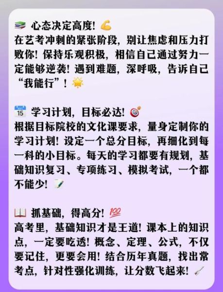 艺术生文化课怎么提分_艺考文化课冲刺方法