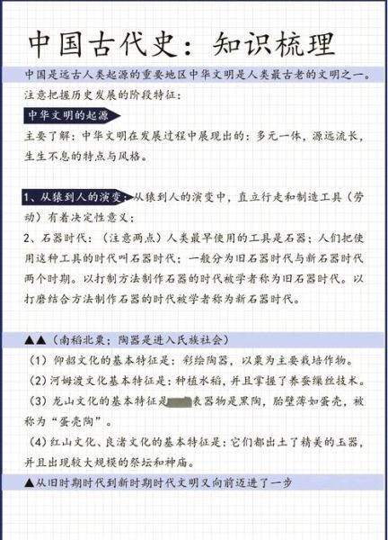 中国历史文化常识大全_中华文明起源与发展