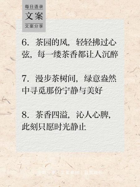 茶园文案怎么写_茶园生活文案范例