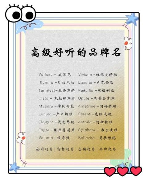 科技产品品牌命名技巧_如何起好记又高端的名字