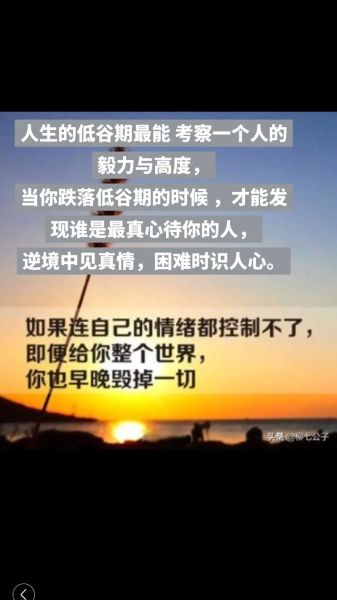 生活感悟有哪些_如何面对人生低谷