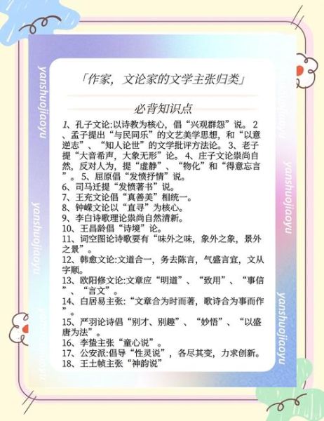 古代文学观念有哪些_历史文学观念大全