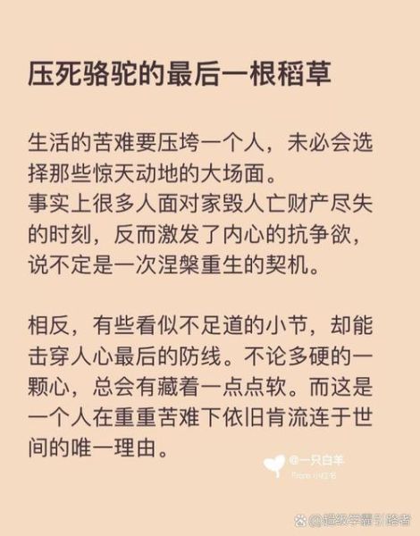 苦难生活的解药是什么_如何走出低谷