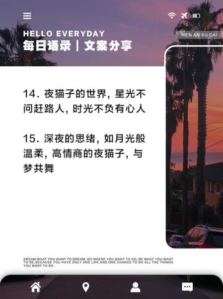 夜幕下的生活文案怎么写_如何打动夜猫子