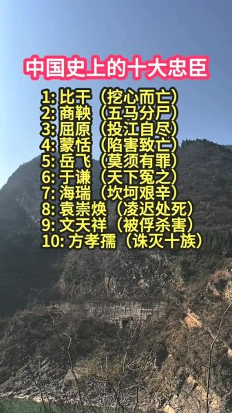 历史忠臣有哪些_忠臣故事大全