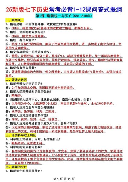 历史题目问答大全_常见历史疑难点解析