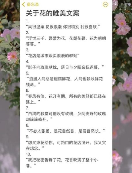 记录生活鲜花文案怎么写_如何让朋友圈更治愈