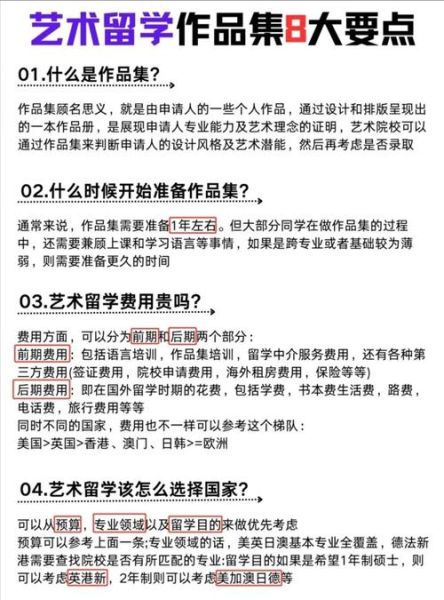 艺术留学作品集怎么做_艺术生考研跨专业如何准备