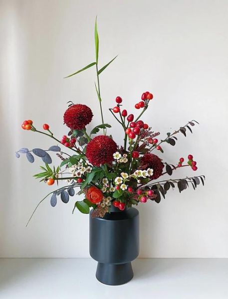 插花初学者买什么花材_插花色彩搭配技巧