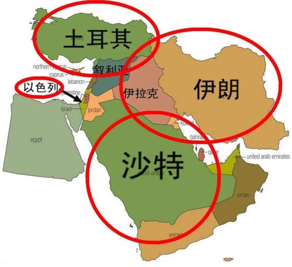 中东历史版图演变_古代中东地图变化