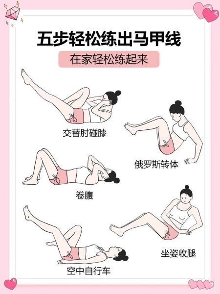 健身小白如何开始_在家怎么练出马甲线