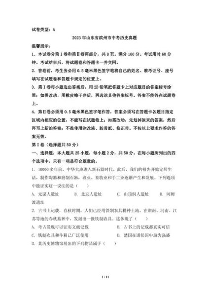 历史卷子大全_历年真题哪里找